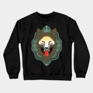 Wolf Wild Polygonal Crewneck Sweatshirt